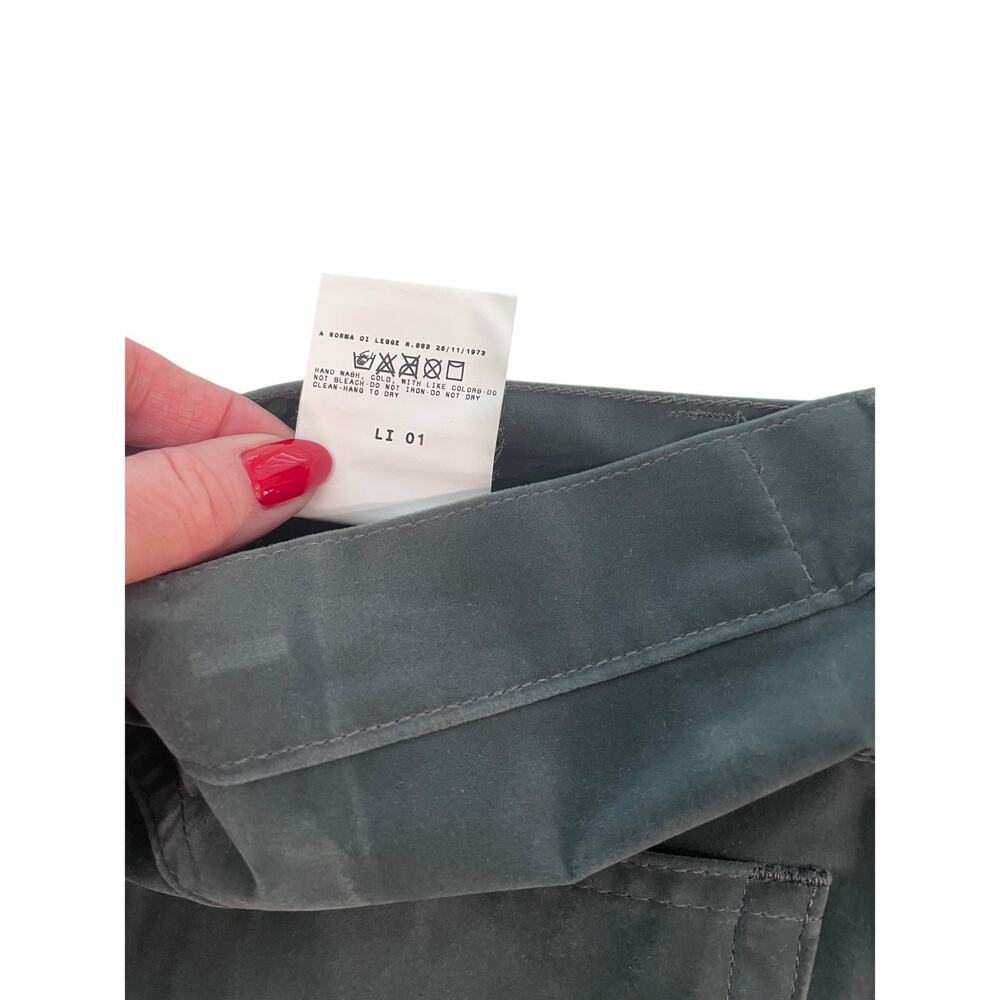 VERSACE Jeans Couture Gray Sueded Moleskin Pants 30 NWT Vintage Ittierre - Picture 3 of 10